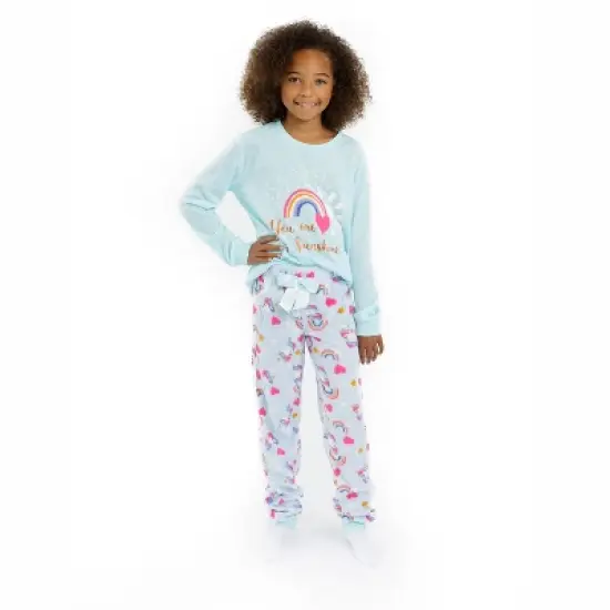 Sleep On It Girls My Sunshine Soft Fleece 2-Piece Pajama Sleep Set image {3}