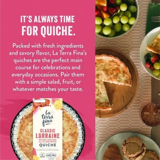 La Terra Fina Lorraine Quiche - 23oz image {1}
