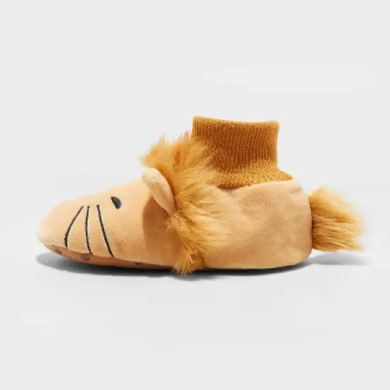 Toddler Boys' Leo Lion Slippers - Cat & Jack&trade; Tan image {1}