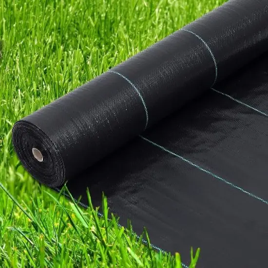6.5Ft x 330Ft Heavy Duty Weed Barrier Fabric, Professional Grade Landscape Fabric, Weed Block Gardening Mat for Outdoor Plant Bed, Erosion Control image {7}