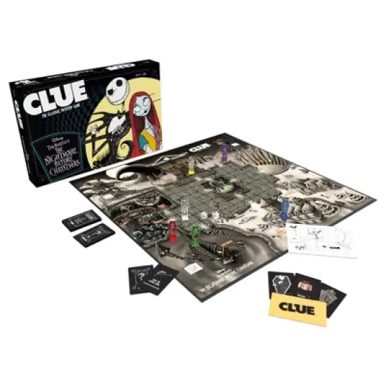 CLUE: Nightmare Before Christmas - Tim Burton Collectible Board Game, Ages 8+, 2-6 Players image {2}