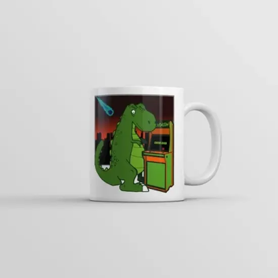 Crazy Dog Game Over T Rex Mug Funny Retro Video Game Coffee Cup-11oz image {6}