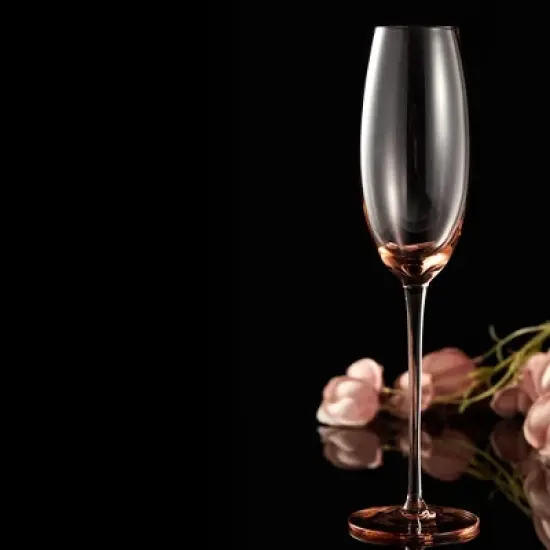 Berkware Elegant Sparkling Colored Champagne Flutes - 7.3oz image {8}