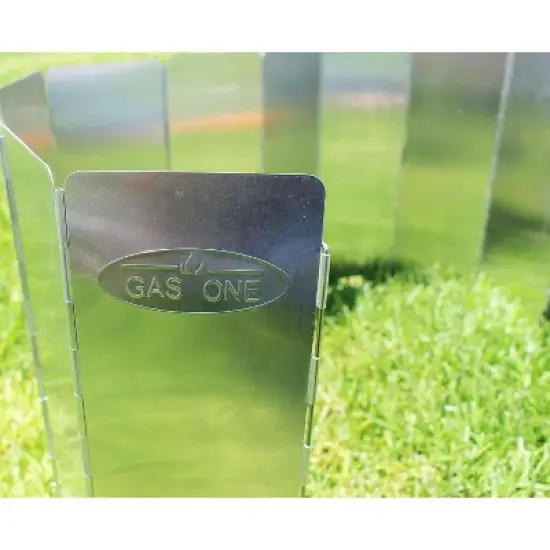 GasOne Aluminum 10 Plates Windscreen For Use with GasOne Stove and Other Backpacking Stoves, Camping Stoves, Butane Stoves, Alcohol Stoves image {4}