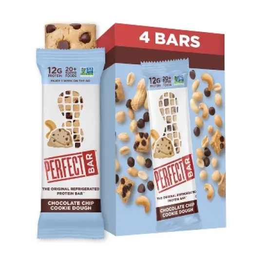 Perfect Bar Chocolate Chip Cookie Dough Refrigerated Protein Bars - 8.7oz/4ct image {13}