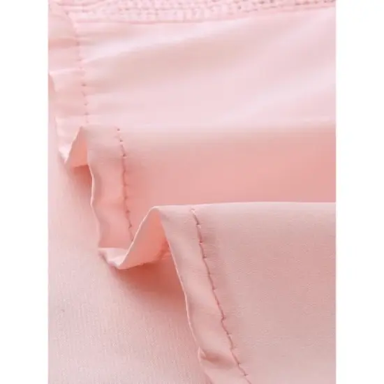 cheibear Womens Satin Pajama Dress Button Down Silky Short Sleeves Nightgowns image {4}