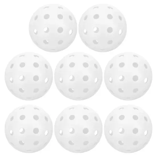 Unique Bargains 40 Holes Durable Precision Good Balance Application Pickleball Balls 8 Pcs image {11}