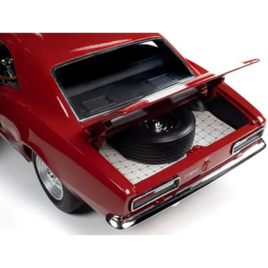 1967 Chevrolet Camaro Z/28 Nickey Hardtop Bolero Red with White Stripes "Muscle Car & Corvette Nationals" (MCACN) 1/18 Diecast Model Car by Auto World image {3}