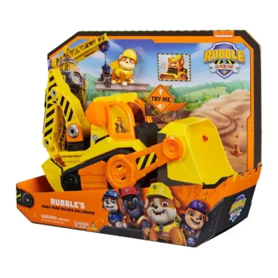Rubble & Crew Rubble Deluxe Bulldozer Toy Vehicle image {9}
