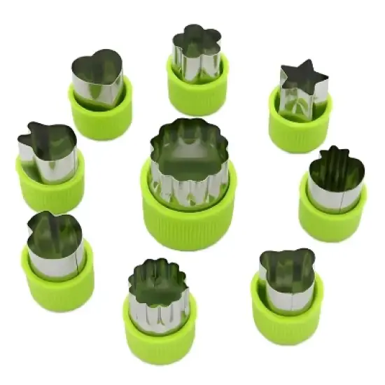 Kitcheniva Stainless Steel Fruit & Vegetable Cutter Set 9 Pcs image {3}