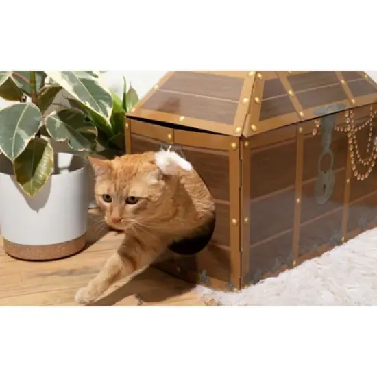 Midlee Treasure Chest Cat Scratcher House image {2}
