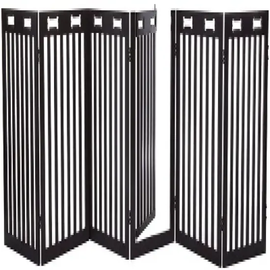 Arf Pets 31.5" Tall Freestanding Folding Dog Gate Extension - Espresso image {1}