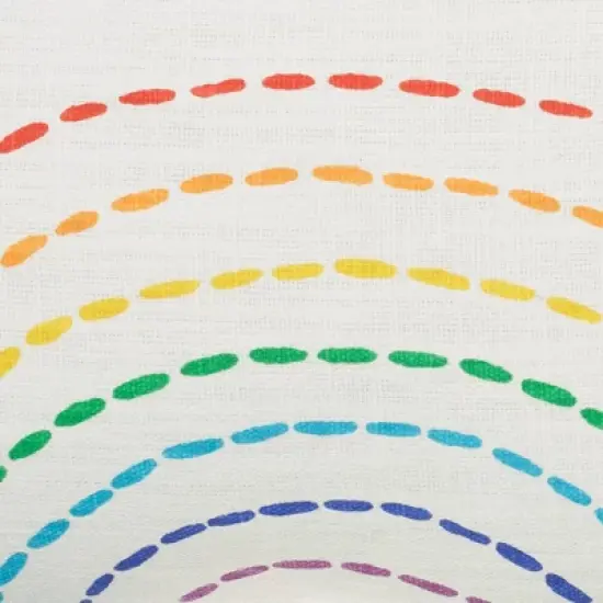 12"x20" Oversize Rainbow with Tassels Lumbar Throw Pillow - Mina Victory image {4}