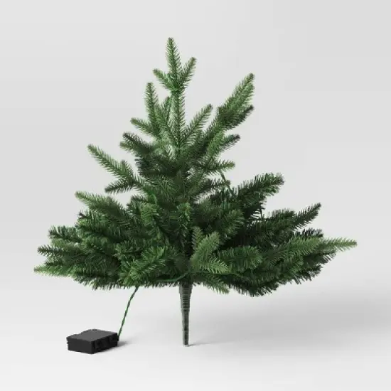 20" Pre-lit LED Battery Operated Mixed Pine Mini Christmas Artificial Pot Filler Warm White Lights - Wondershop&trade;: Indoor/Outdoor image {3}