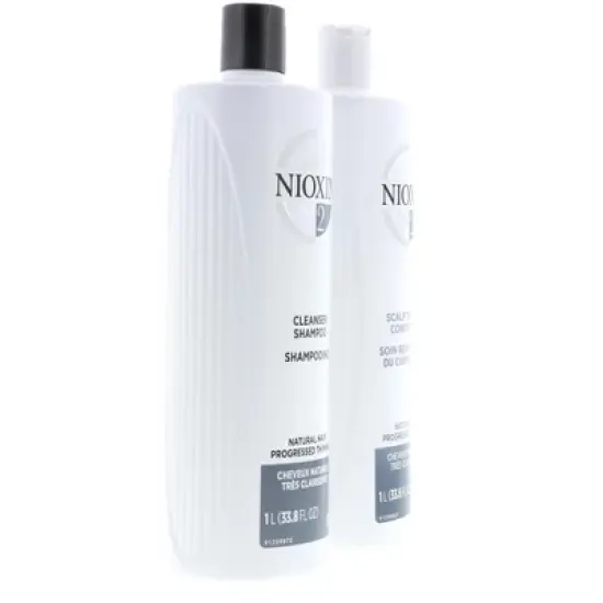 Nioxin System 2 Cleanser & Scalp Therapy Conditioner, 33.8 oz DUO image {10}