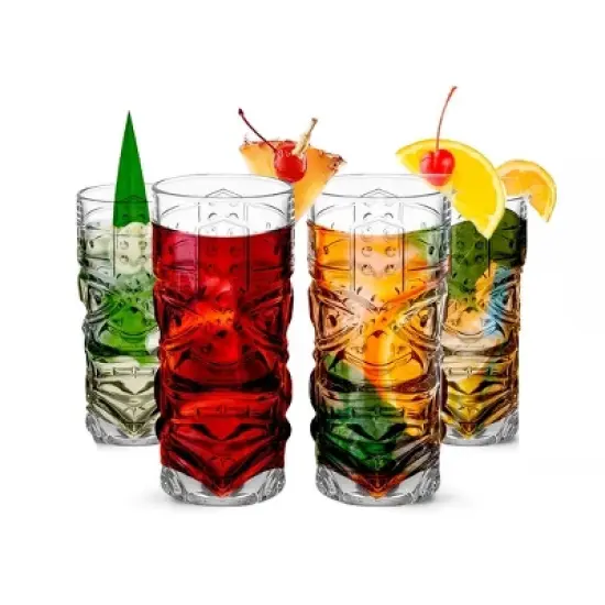 LEMONSODA Clear Tiki Glasses- 15oz image {5}