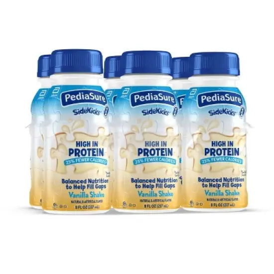 PediaSure SideKicks High Protein Nutrition Shake Vanilla - 6pk/48 fl oz image {1}