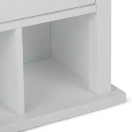 Hayes Two Door Wall Bath Cabinet with Cubbies White - WyndenHall image {4}