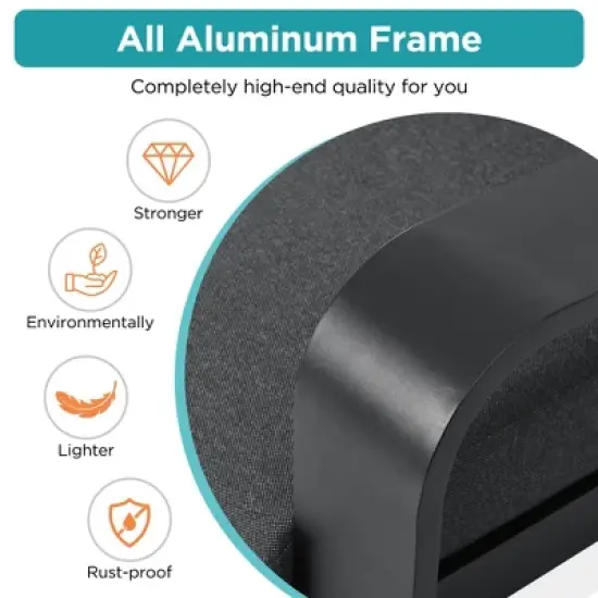 Yami 3PCS Olefin Fabric Patio Conversation Set with Aluminum Frame and Thick Cushion, Sofa and Coffee Table, Outdoor Furniture - Maison Boucle image {6}