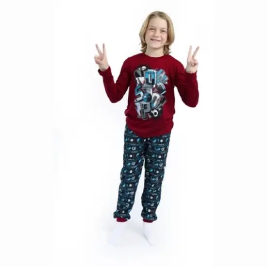 Sleep On It Boys No Stop Brushed Jersey 2-Piece Pajama Sleep Set image {4}