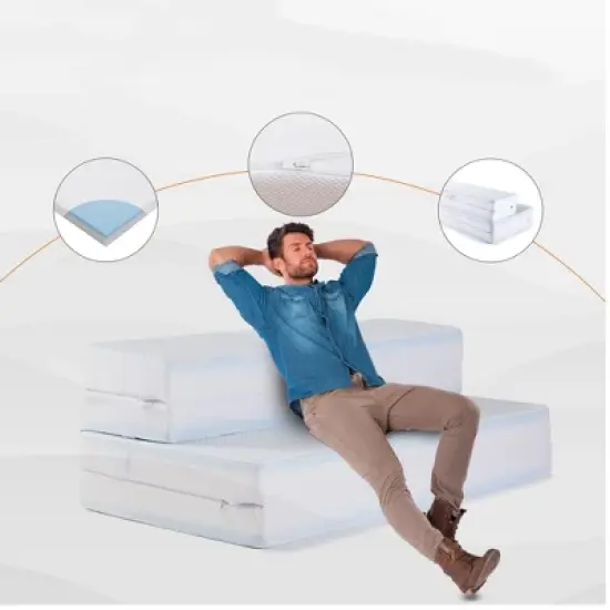 Cheer Collection 6" Memory Foam Folding Mattress image {4}