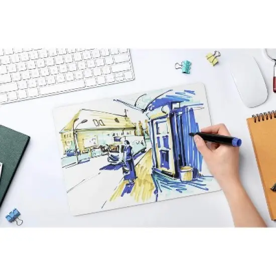 Arteza White Dry Erase Lapboards with Pen Holder (12"x11") - 32 Pack image {2}