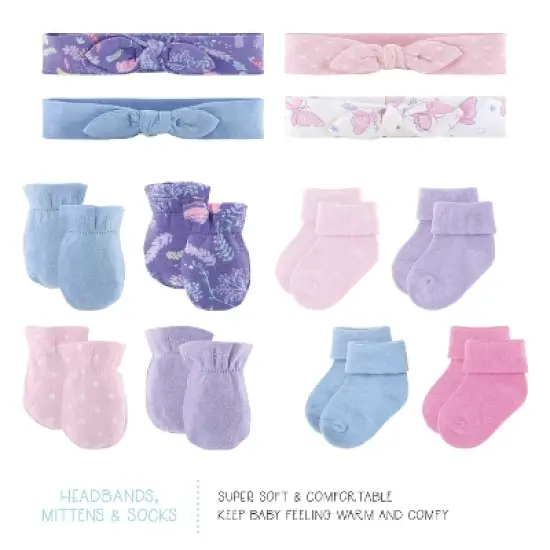 The Peanutshell Purple Butterfly Newborn Layette Set for Baby Girls, 30-Pieces, Pink/Purple, 0-3 Months image {6}