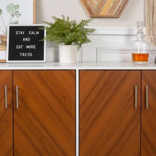 Angelo Modern Bookmatch 4 Door Sideboard - Saracina Home image {14}