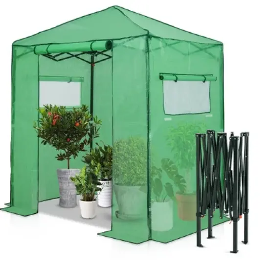 EAGLE PEAK 6'x4' Portable Walk-in Greenhouse image {8}