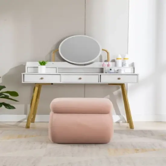 Coco Irregular Upholstered Ottoman-Maison Boucle image {2}