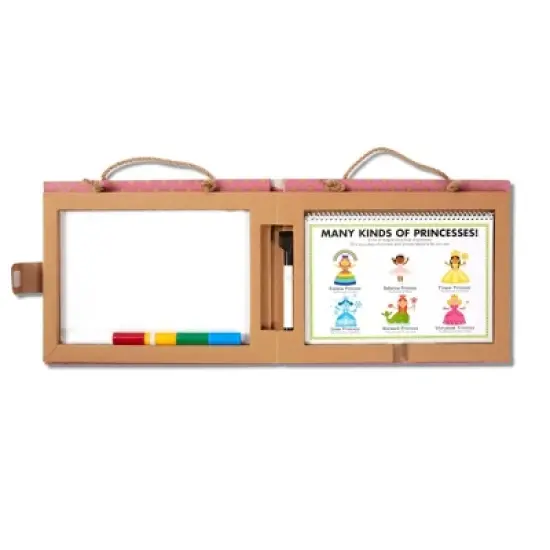 Melissa & Doug Natural Play: Play, Draw, Create Reusable Drawing & Magnet Kit - Princesses (54 Magnets, 5 Dry-Erase Markers) image {2}