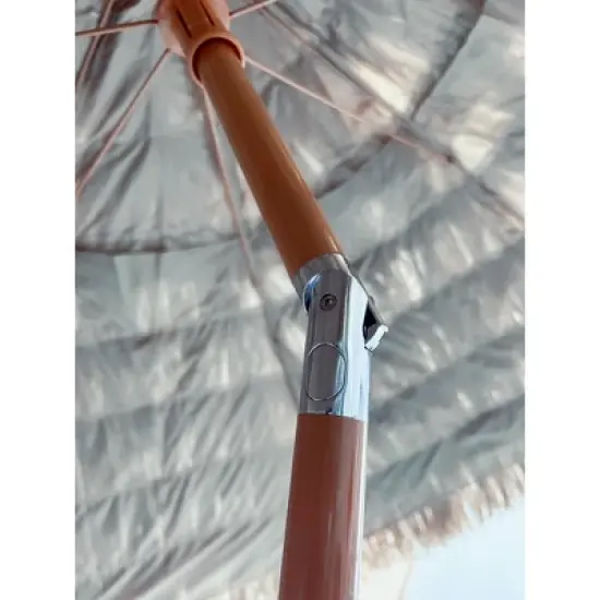 8'Thatch Patio Tiki Umbrella Tropical Palapa Raffia Tiki Hut Hawaiian Hula Beach Umbrella,Straw umbrella image {5}