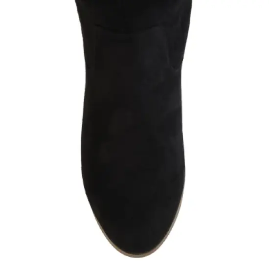 Journee Collection Womens Sanora Wide Calf Stacked Heel Riding Boots image {3}