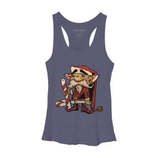 Women's Design By Humans The Candy Cane Elf By HawksAerie Racerback Tank Top image {4}