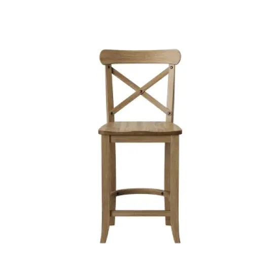 24" Litchfield X-Back Counter Height Barstool - Threshold image {7}