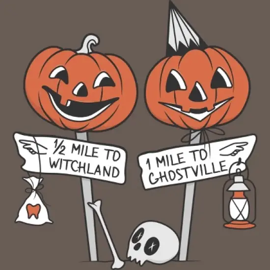 Women's Design By Humans Halloween Pathways By runcatrun Racerback Tank Top image {1}