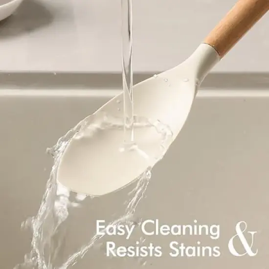 Itopfox 22-Piece Silicone Cooking Utensil Set, Heat Resistant Kitchen Tools with Spatula, Turner, Whisk, Tongs for Cooking image {4}