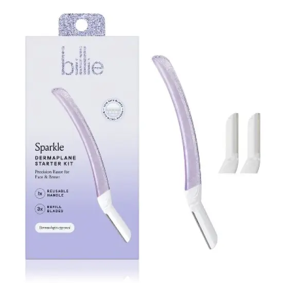 Billie Sparkle Dermaplaning Starter Kit - Reusable Handle + 3 Refill Blades image {9}