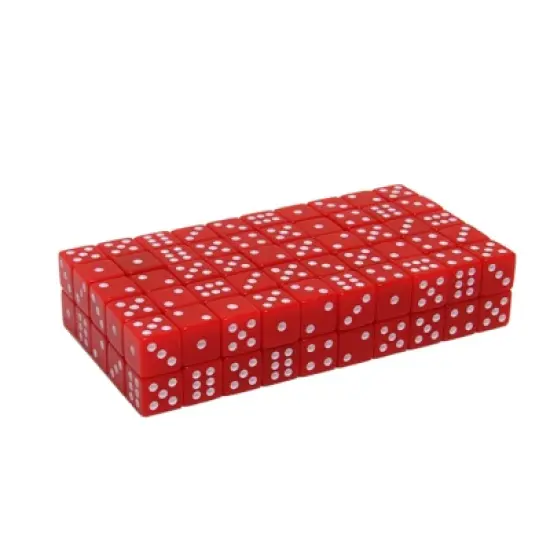WE Games Square Cornered Dice - 100 Pack image {1}