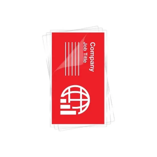 Fellowes Laminating Pouches 5mil 2 1/4 x 3 3/4 Business Card 100/Pack 52031 image {1}