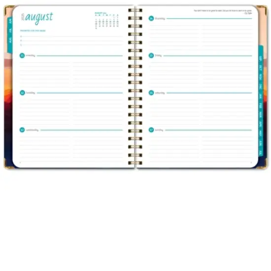 Global Printed Products Hardcover AY 2025-2026 Fashion Planner - 8.5"x11" (Mountain Majesty) image {3}