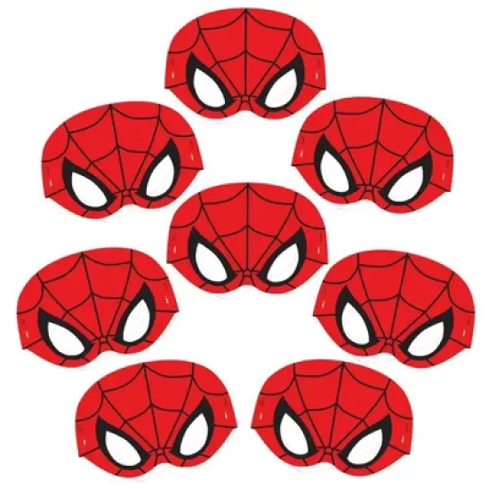 Spider-Man 8ct Party Masks image {1}