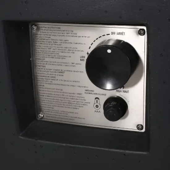 GDFStudio Andreson Outdoor 40,000 BTU Lightweight Concrete Square Fire Pit Table, Dark Gray image {7}