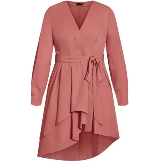 Women's Plus Size Shibara Top - Papaya | CITY CHIC image {3}