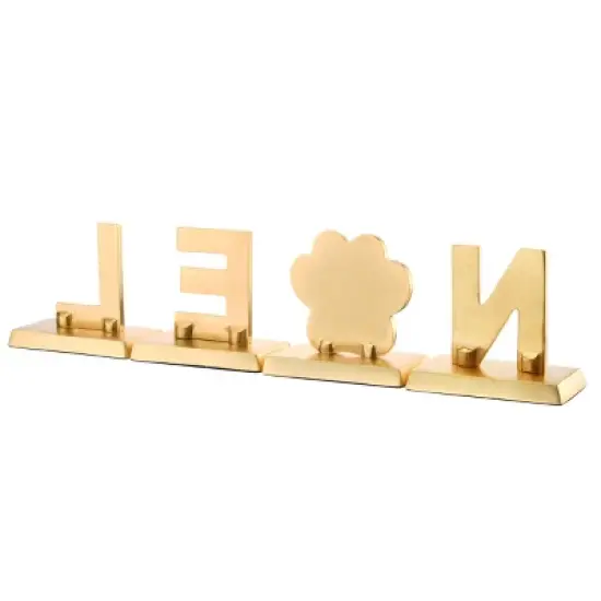 4pc 5" Silver Sparkle "NOEL" Stocking Holders - National Tree Company image {3}