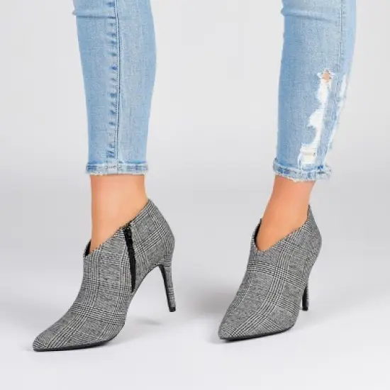 Journee Collection Womens Demmi Tru Comfort Foam Inside Zip Stiletto Booties image {8}