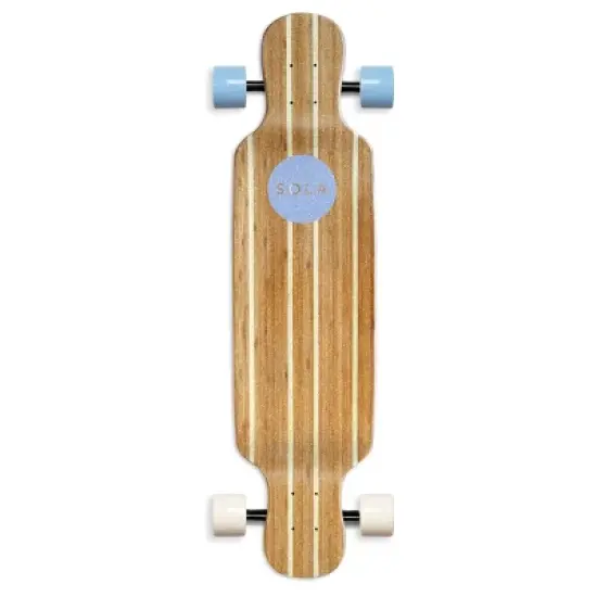 Sola Sports 38.75" Bamboo Premium Graphic Design Complete Longboard Skateboard - Geometry image {1}