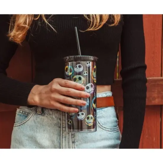 Silver Buffalo Disney The Nightmare Before Christmas Jack Skellington Faces Carnival Cup image {3}