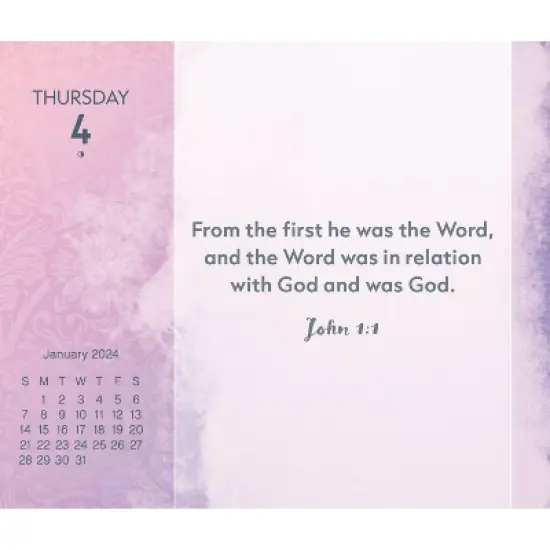 Trends International Inc. 2024 Daily Desk Calendar 4.25"x5" Bible image {5}