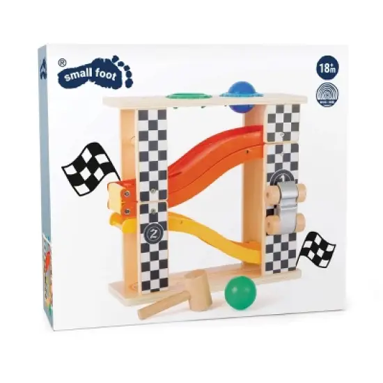 Small Foot Toddler Rally Hammering Marble Run image {3}